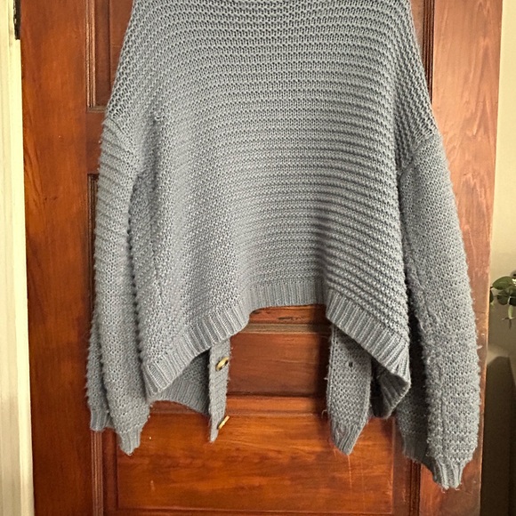 Blue Button Up Cardigan - Picture 5 of 6